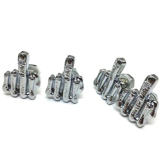 Fankiway License Bolts 4 Pcs Universal Finger Style Stainless Steel License Screw Kit for Motorcycle Chopper Windshield Trim Car Tag Frame Unique Addition to Your Bike, Home tools on Sales