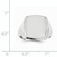 thumbnail image 5 of 14K White Gold Signet Ring Size 10, 5 of 6