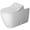 White with HygieneGlaze, variant on Duravit 2171510000 ME by Starck Elongated Chair Height Toilet Bowl Only, White