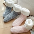 thumbnail image 4 of Sunjoy Tech Womens Non Slip Slipper Socks Winter Warm Soft Cozy Fuzzy Fleece-lined Grippers Home Socks, 4 of 4