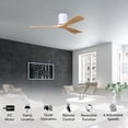 thumbnail image 2 of Matthews Fans - Irene-3H 3-Blade 42 Inch Flush Mount Ceiling Fan In Contemporary, 2 of 6