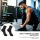 thumbnail image 4 of 2 pares de calcetines de vestir para hombre: calcetines elásticos hidratantes para hombre - Cómodos calcetines de algodón para el cuidado de los pies, ideales para piel seca, agrietada y callosidades., 4 of 5