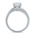 thumbnail image 3 of 0.70 Ct Brilliant Round Shape Genuine Diamond Sparkle Halo Ring for Engagement and Wedding in Solid 18K White Gold Size 6.5, 3 of 6