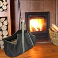 thumbnail image 3 of Bolsa de transporte de madera para leña de lona, soporte para acampar al aire libre, bolsa de almacenamiento, 3 of 10