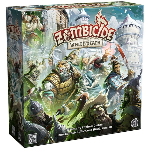 Zombicide White Death Board Game - Battle The Undead Siege in The Frozen North! Cooperative Strategy Game with Tabletop Miniatures, Ages 14+, 1-6 Players, 1 Hour Playtime