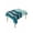 blue-green, variant on Teal Ombre Table Cloth, Waterproof Tablecloth for Square Tables, Abstract Art Moire Ocean Waves Reusable Washable Fabric Table Cover for Restaurant Kitchen Dining Tables 54"x54"