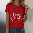 thumbnail image 2 of felwors Happy New Year Shirt for Women 2026 New Years Eve T-Shirt Countdown Fireworks Holiday Party Tops(Red, XXL), 2 of 8