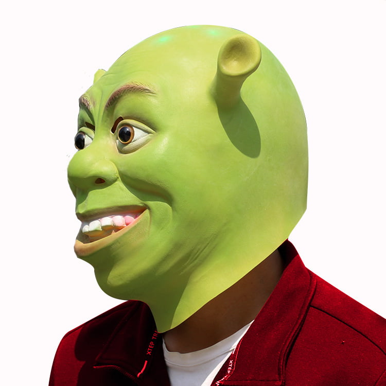 Blueprint entusiastisk Anonym New Halloween Latex Shrek Mask Masquerade Movie Theme Funny Mask -  Walmart.com