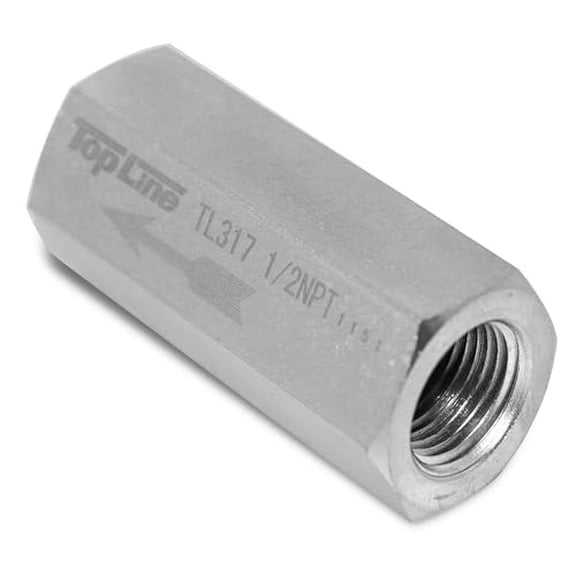1/2 NPT Port Hydraulic In-Line Check Valve - 13 GPM 5000 PSI - TL317