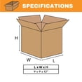 thumbnail image 3 of SSBM 9" x 9" x 13" ECT-48 Double Wall Boxes 25/Case, 3 of 5