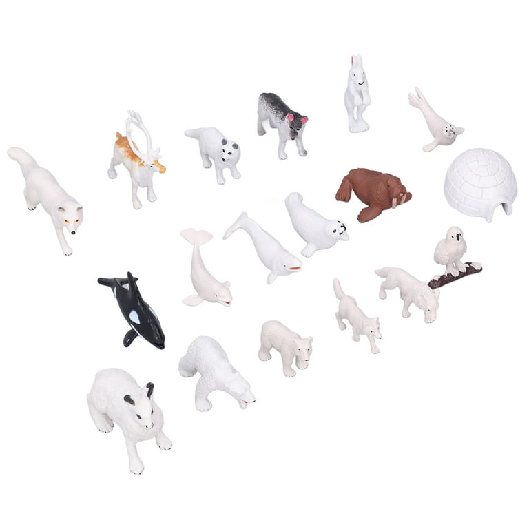 Artic Animals, Animal Figurines Gift For Over 3 Year Old Children - Walmart .com