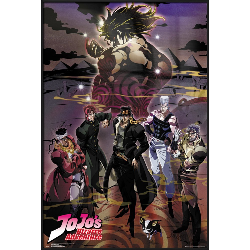 Jojo's Bizarre Adventure Framed Manga TV Show Poster (Group) (Size