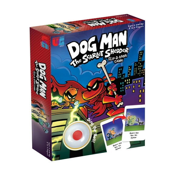 University Games Dog Man - The Scarlet Shedder Flip-O-Rama Game