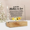 thumbnail image 5 of Mother in Law Gifts From Daughter in Law, Gifts for Mother in Law on Wedding Day Birthday Christmas Mother's Day, to the Best Mother in Law Clear Acrylic Sign Presents, 5 of 5