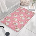thumbnail image 3 of Pink Christmas Santa Pattern Flannel Non Slip Door Rugs,Washable Door Mats Indoor,Decorative Door Mats,Dirt-Resistant and Absorbent Doormat for Entrance,Bedroom,Kitchen,Bathroom,23.5x16in(60x40cm), 3 of 5