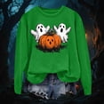 thumbnail image 4 of Godom Halloween Womens Sweatshirts Pumpkin Graphic Crewneck Long Sleeve Tops Casual Loose Pullover Shirts 2025 Clothes, 4 of 7