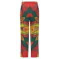 thumbnail image 6 of Vibrant Psychedelic Mandala Art Winter Female Pants Flannel High Waist Women Pants Lady Warm Straight Leg Plush Trousers, 6 of 7
