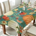 thumbnail image 4 of Coolnut Thanksgiving Pumpkin Tablecloth, Waterproof Washable Polyester Square Table Cover, Durable Tablecloth for Kitchen Dining Table Party Decor, 54"X 72", 4 of 7