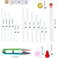 thumbnail image 2 of Anyasen Kit de 51 Agujas para Abalorios, Agujas para Abalorios de Acero Inoxidable para Hacer Collares, Pulseras y Anillos para Manualidades de Costura DIY, 2 of 5