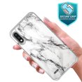 thumbnail image 4 of LG K22 Case, LG K32 Case, LG K22 Plus Case, Rosebono Slim Hybrid Shockproof Hard Cover Graphic Fashion Colorful Skin Cover Armor Case for LG K22/K22+ (White Marble), 4 of 5