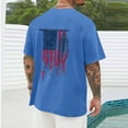 thumbnail image 4 of Momasggi Big and Tall Graphic T-Shirts for Men 4th of July Short Sleeve Tops Crew Neck Patriotic Tshirts American Flag Tees Loose Casual Holiday T Shirts Blue M, 4 of 6