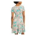 thumbnail image 2 of BEBOP Womens Green Short Sleeve Above The Knee Dress Juniors M, 2 of 4