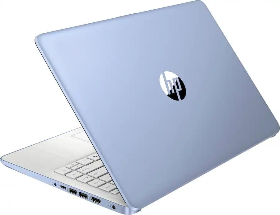 HP 14'' HD Business Laptop, Intel Processor N150, 4GB RAM, 128GB UFS + 64GB Memory Card, Copilot AI, Win11 Home in S Mode, One-year Microsoft Office 365, Sky Blue with Mazepoly Accessories