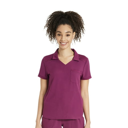 Scrubstar Women's Antimicrobial Premium Performance Collar Top, Sizes XS-3XL