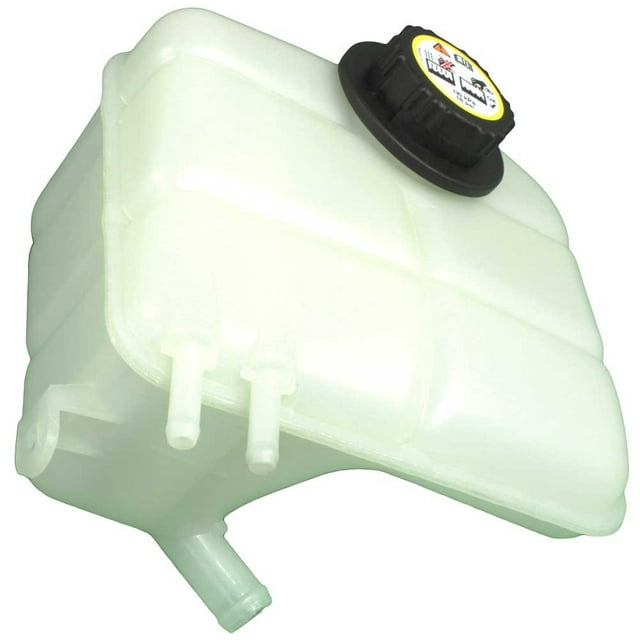 APDTY 714327 Coolant Reservoir Plastic Fluid Overflow Bottle w/Cap