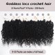 thumbnail image 3 of Chaleco de ganchillo Goddess Locs de 20 cm, 9 paquetes, sintético 1B, 3 of 7