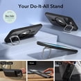 thumbnail image 6 of for iPhone 15 Case, Compatible with MagSafe, -Grade Protective Case, Built-in Stash Stand Phone Case, Scratch-Resistant Back Cover, Classic Series, Clear Black, 6 of 17
