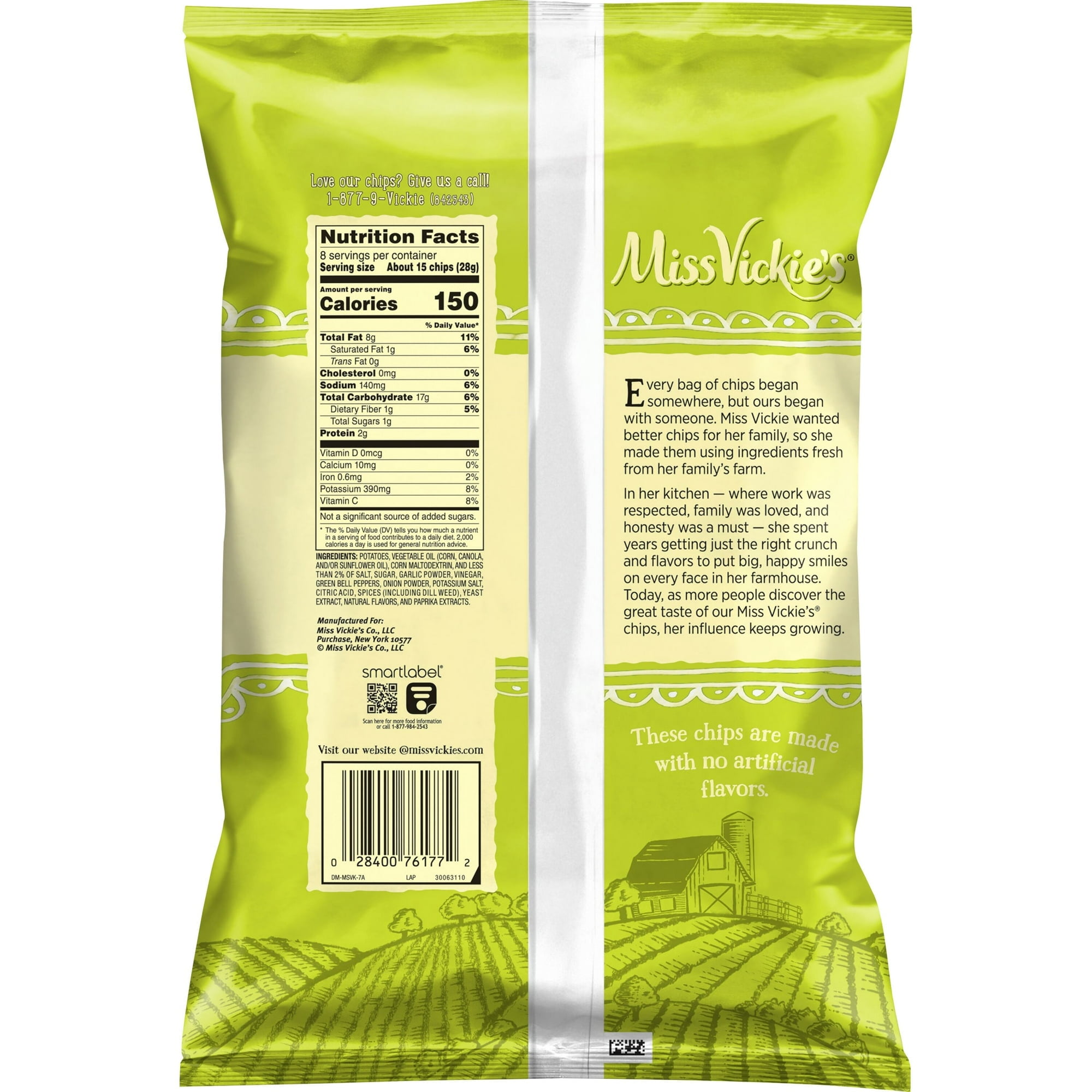 🔥 Miss Vickie’s Spicy Dill Pickle Potato Chips – 8 oz Bags (5 Pack) – Bold Flavor Crunch