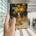 thumbnail image 4 of Whippet Happy New Year 2026 with Fireworks on New Year's Eve Travel Passport Wallet Dog Lover PU Leather Passport Holder Cover - 12022, 4 of 5