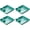 Green, variant on Appetizer Tray with Dip Container, Heat Resistant Small Serving Snackle Tray for Party Dessert Dumplings Fruit Salad