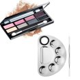 thumbnail image 5 of Paleta de maquillaje cosmético de acero inoxidable, espátula, herramienta para decoración de uñas, sombra de ojos, maquillaje de pestañas, pigmento profesional Blendingshape2, 5 of 5
