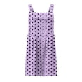 thumbnail image 5 of akafmk Overalls for Women Bib Polka Dots Sleeveless Adjustable Straps Casual Romper with Pockets Cute Daily Summer Outfit, Size XXL, 5 of 7