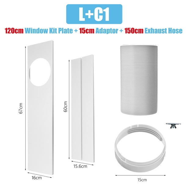 Window Slide Kit Plate / Exhaust Hose Parts For Portable Air