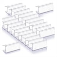 thumbnail image 1 of 100 Portaetiquetas de Madera para Estantes, Etiquetas Precio Plástico Transparente 6 cm X 2,5 Alto Estanterías, Letreros Madera., 1 of 7