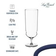 thumbnail image 6 of Luigi Bormioli Backdoor 20's | Set of 4 Tequila Sunrise 15.25 Oz Cocktail Glasses | Titanium Reinforced Stem | SON-hyx Crystal | Sinuous Design Mixed Drink Glass | Dishwasher Safe | Made In Italy, 6 of 8