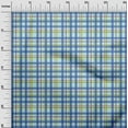 thumbnail image 2 of oneOone Viscose Jersey Baby Blue Fabric Madras Check Dress Material Fabric Print Fabric By The Yard 60 Inch Wide, 2 of 5