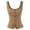 Brown, variant on Corset Tops for Women Medieval Front Lace Up Slim Fit Tank Vest Performance Solid Color Bustier Corset Shapewear Black L