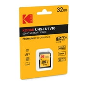 Kodak 32GB SDHC Flash Memory Card with USB 2.0 Card Reader, 5 Total Count