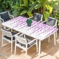 thumbnail image 2 of Purple Polka Dots Table Cloths for 3 Foot Rectangle Tables, Vintage Abstract Art Watercolor Patio Waterproof Elastic Fitted Tablecloths, Washable Rectangular Table Cover for Camping, 2 of 8