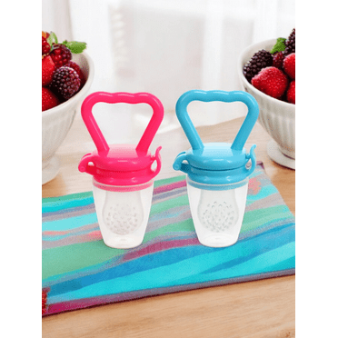 Baby Fruit Feeder Set of 2 - BPA-Free Container for 6-12 month old, Perfect for Nibbling on Fruits and Vegetables