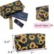 thumbnail image 3 of Makeup Bag Portable Travel Cosmetic Bag Waterproof Organizer Multifunction Case with Zipper Toiletry Bags Handbags for Women (Sunflower 3P), 3 of 4