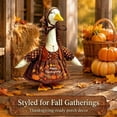 thumbnail image 5 of Novryn Thanksgiving Goose Outfit Clothes For Porch, 24 x 14 Inch Polyester Cover With Printed Fall Detail And A Slip On Fit, Porch Lawn Garden Or Front Yard Display Use, 5 of 7