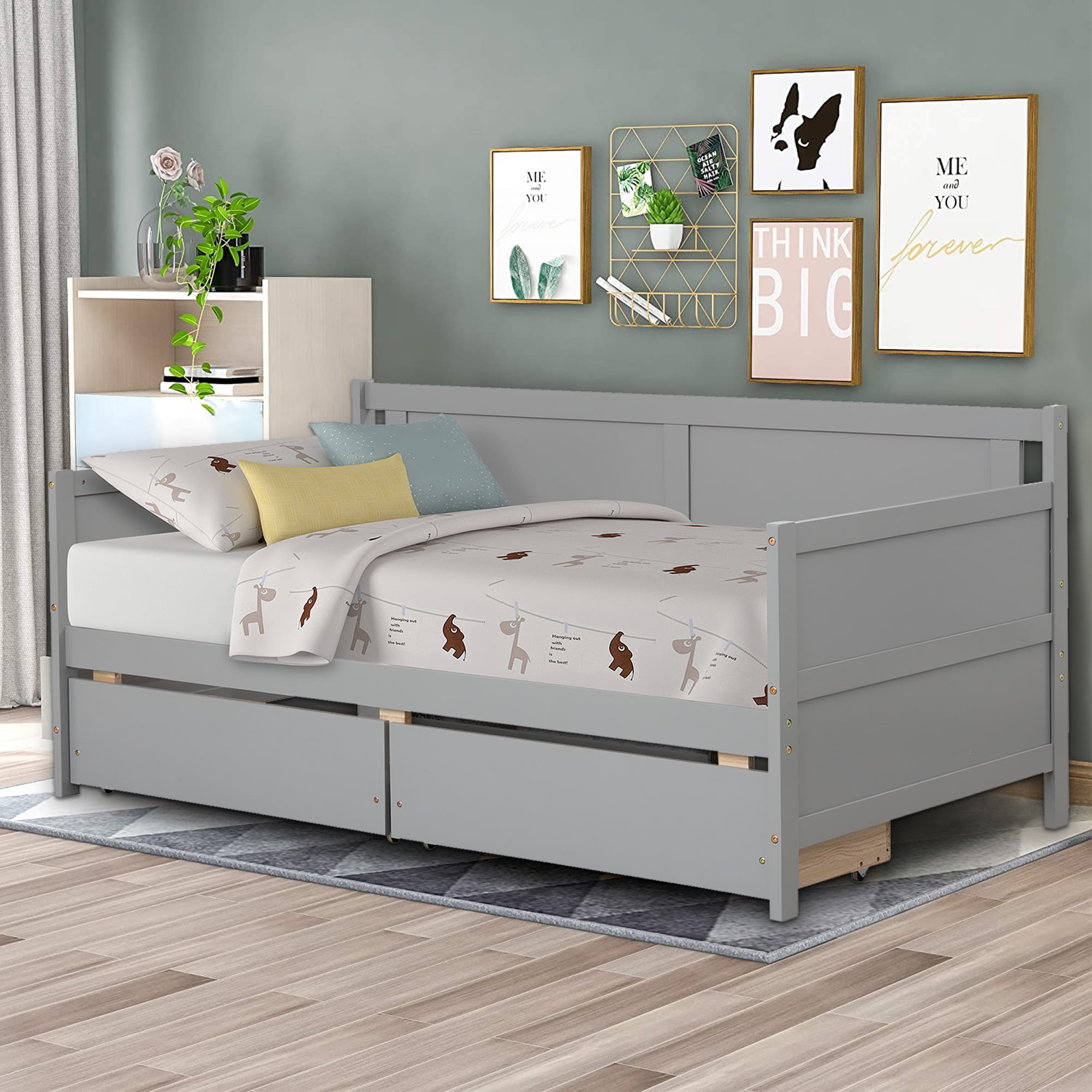 modern storage bed