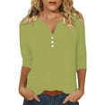 thumbnail image 4 of ZJXFGS Tunic Tops for Women Loose Fit Dressy Peplum Tops for Women Long Sleeve Undershirt for Women Plus Size Women Blouses Womens Fall Tees Women Blouses Womens Plus Size Tops Multi-color M, 4 of 7