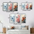 thumbnail image 4 of Designart "Blue Butterfly Wings I" Animals Framed Wall Art Set Of 3 - Blue Butterfly Frame Canvas Set For Living Room Decor, 4 of 7