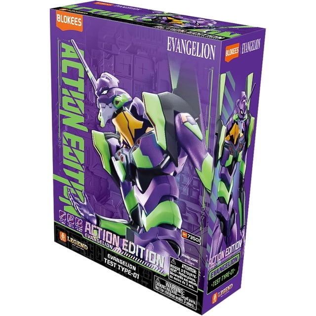 Figura Armable Blokees Evangelion Action Edition: EVA Unit 01 Coleccionable 73501